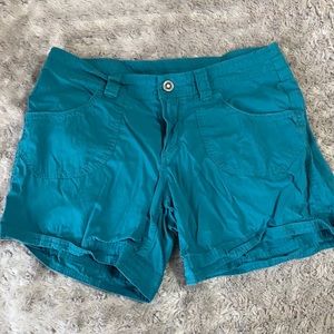 Kuhl - teal shorts (size 6)